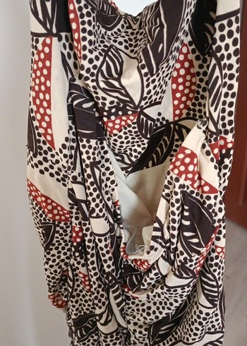 Bohem Tarz Uzun Desenli  elbise - Görsel 7