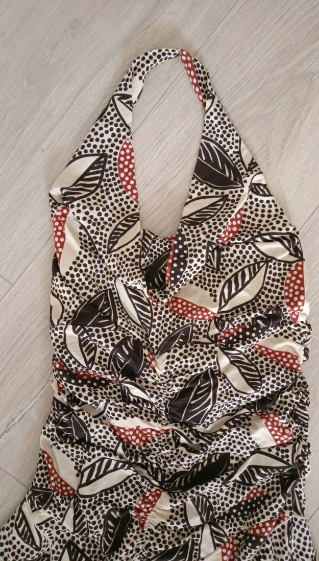 Bohem Tarz Uzun Desenli  elbise - Görsel 2