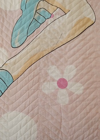 Pembe Baskılı iki yüzlü  genç  yatak örtüsü - Görsel 3