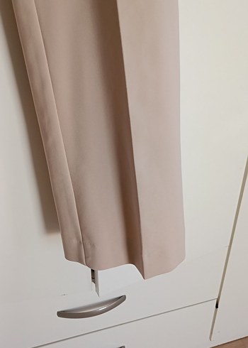 m Beden ten rengi Renk Bej Kadın Ofis Kumaş Pantolon