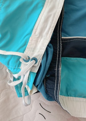 Mavi Erkek i Şortlu Plaj Şortu - Görsel 9