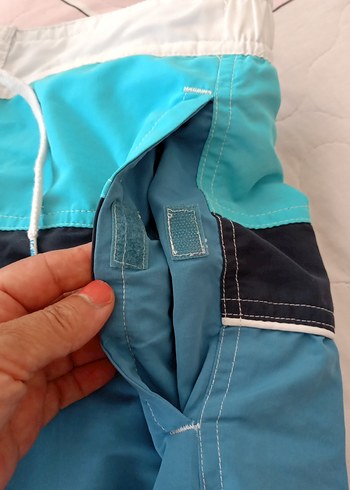 Mavi Erkek i Şortlu Plaj Şortu - Görsel 5