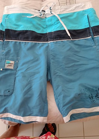 Mavi Erkek i Şortlu Plaj Şortu - Görsel 12