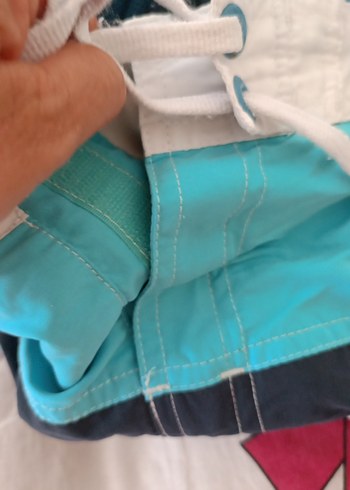 Mavi Erkek i Şortlu Plaj Şortu - Görsel 10