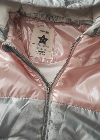 Kız Çocuk Kapüşonlu Gri Yelek - Görsel 2