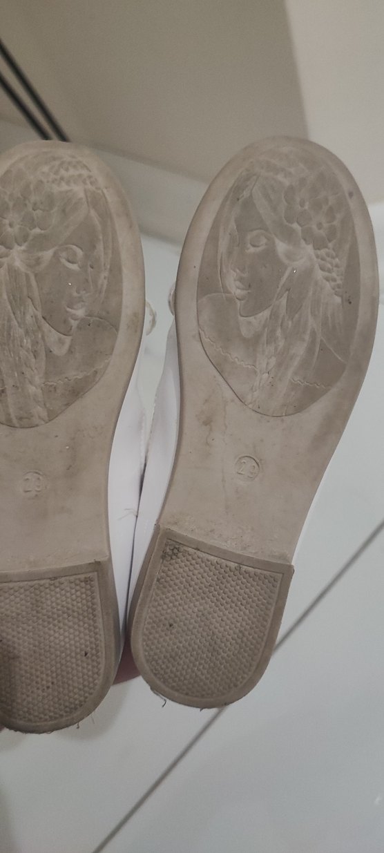 Kız Çocuk Beyaz Fiyonk Detaylı Babet ortapedik - Görsel 5