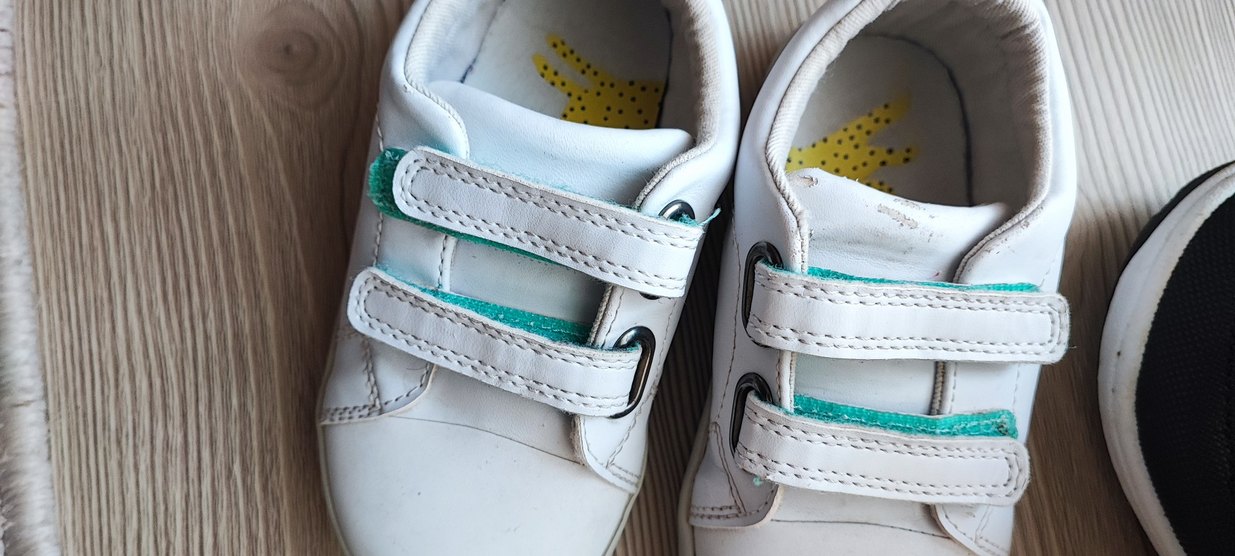 Erkek Bebek Beyaz Cırt Cırtlı İlk Adım Ayakkabısı - Görsel 2