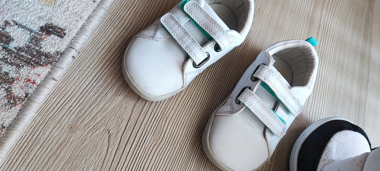 Erkek Bebek Beyaz Cırt Cırtlı İlk Adım Ayakkabısı - Görsel 3