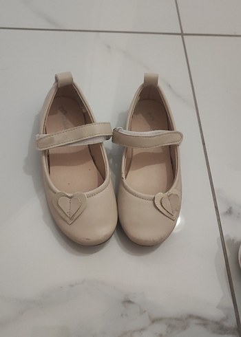 Kız Çocuk Bej Tokalı Babet - Görsel 2