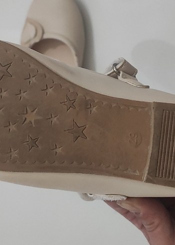 Kız Çocuk Bej Tokalı Babet - Görsel 3