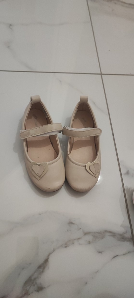 Kız Çocuk Bej Tokalı Babet - Görsel 2