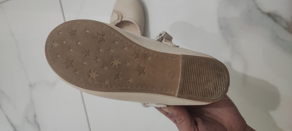 Kız Çocuk Bej Tokalı Babet - Görsel 3