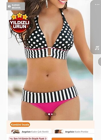 m Beden çeşitli Renk Bikini