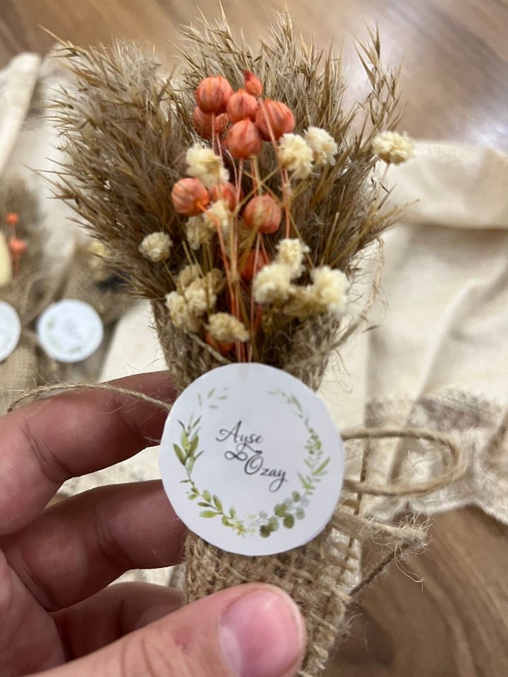 Boncuklu Beyaz Yıldız Anahtarlık - Görsel 3