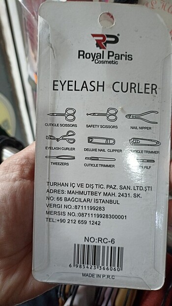 Diğer Kirpik kıvırma makinası