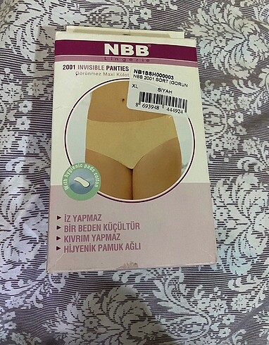NBB Kadın Siyah Dikişsiz Külot