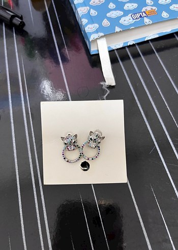 Renkli Payetli Mini Kadın Küpe - Görsel 3