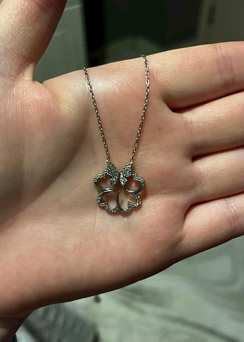 Gümüş Minimalist Kadın Kolye - Görsel 2