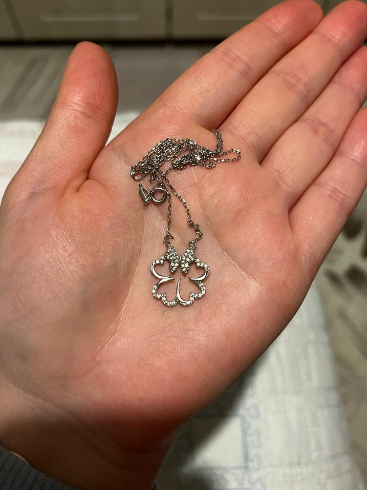 Gümüş Minimalist Kadın Kolye - Görsel 3