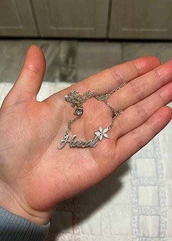 Altın Renk gümüş  Kadın Kolye - Görsel 2