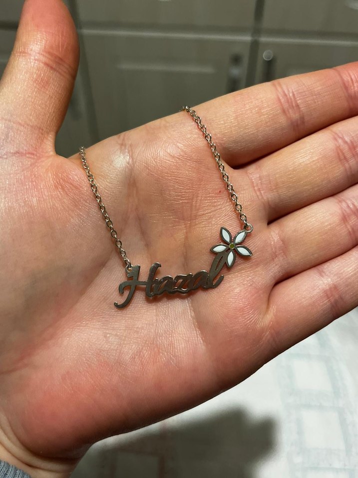 Altın Renk gümüş  Kadın Kolye - Görsel 3