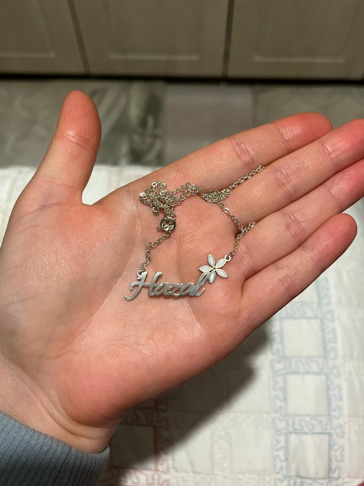 Altın Renk gümüş  Kadın Kolye - Görsel 2