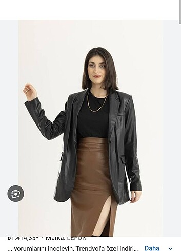 LF LEFON VEGAN DERİ ÇEKET 
