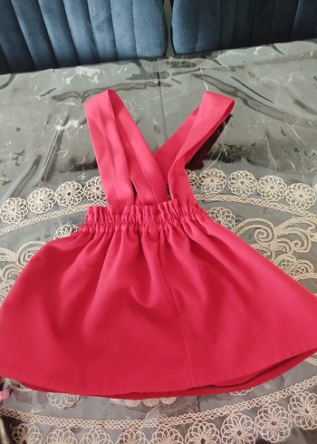 Pembe Fırfırlı Kız Çocuk Elbise - Görsel 2