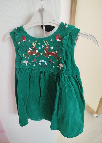 Nakışlı Bohem Kız Çocuk Elbisesi - Görsel 2