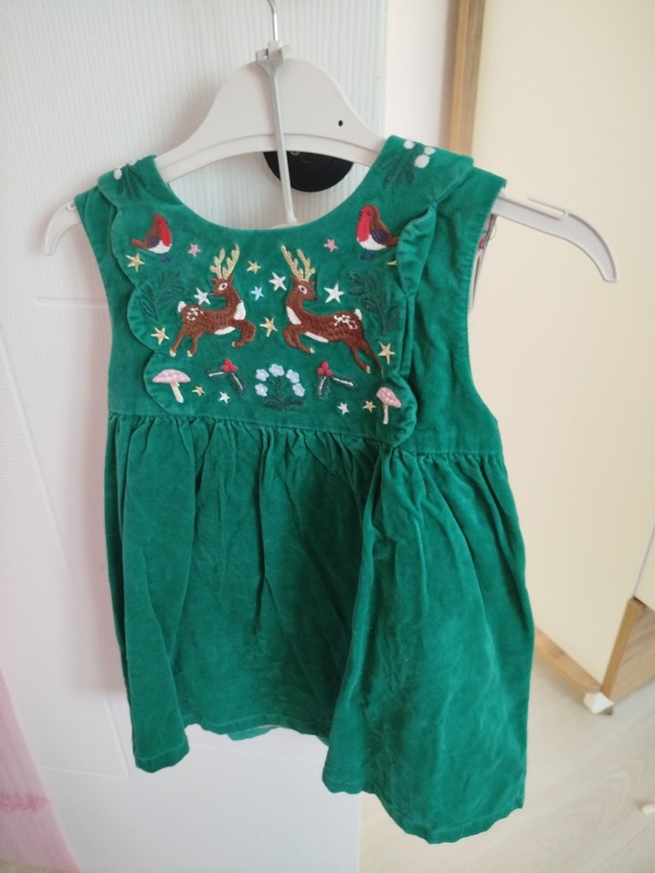 Nakışlı Bohem Kız Çocuk Elbisesi - Görsel 2