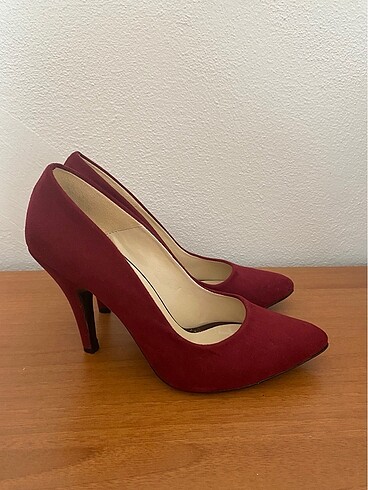 BORDO SÜET STILETTO