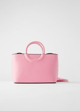 Zara Pembe Çanta 