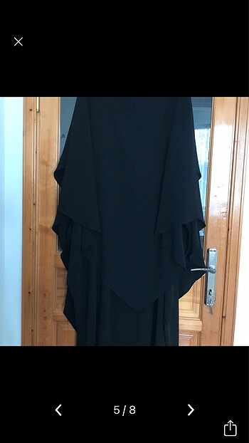 Siyah siham sufle & Evla ferace takım - Görsel 6