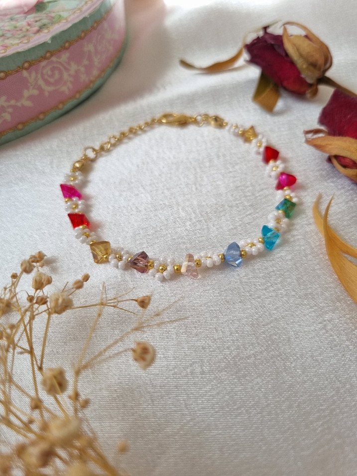 Renkli Boncuklu Bohem Bileklik - Görsel 2