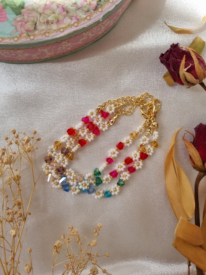 Renkli Boncuklu Bohem Bileklik - Görsel 4