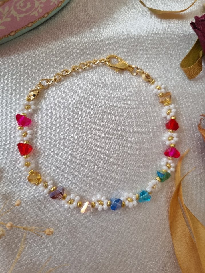 Renkli Boncuklu Bohem Bileklik - Görsel 3