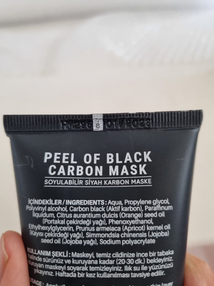 Homn Life Soyulabilir Siyah Karbon Maske 100 ml - Görsel 2