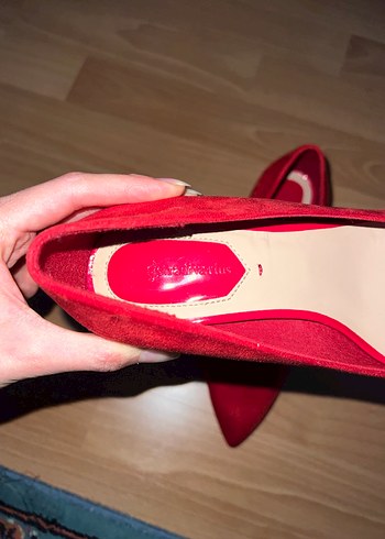 Stradivarius süet topuklu ayakkabı - Görsel 3