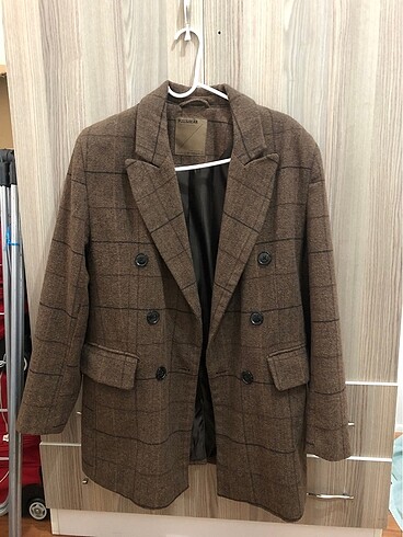 Pull and Bear Kaşe Kaban