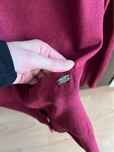 xl Beden bordo Renk Loft hırka