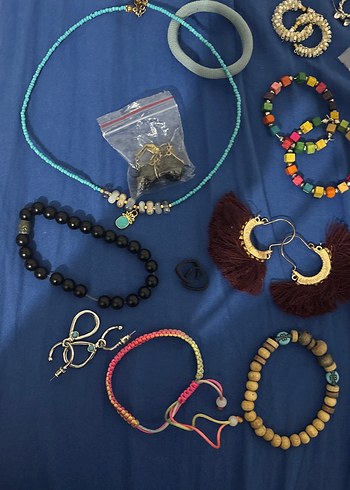 Renkli Boncuklu Bohem Kız Aksesuarları Kavanozu - Görsel 9