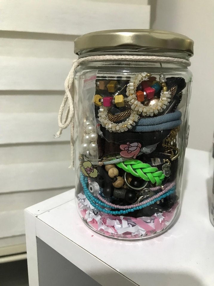 Renkli Boncuklu Bohem Kız Aksesuarları Kavanozu - Görsel 2