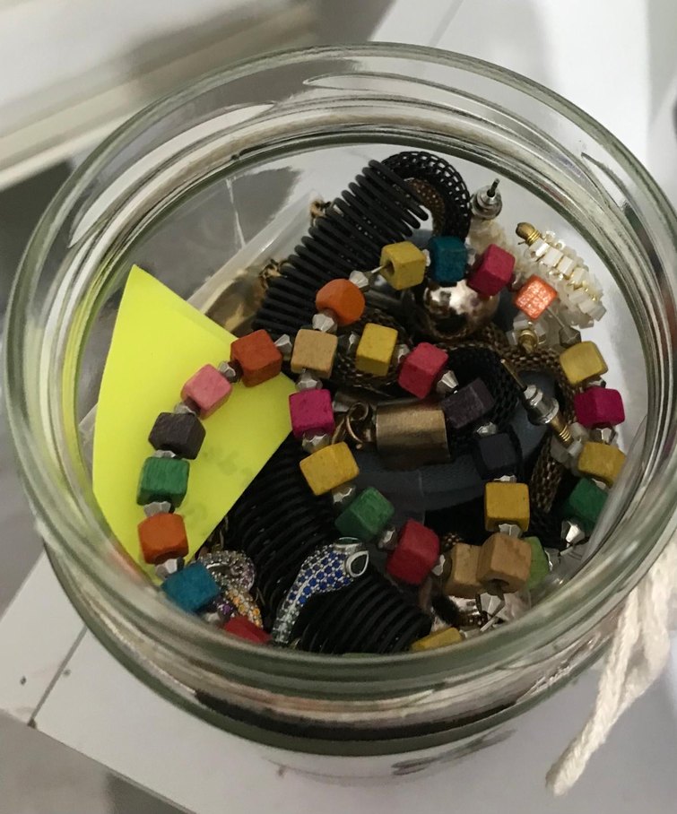 Renkli Boncuklu Bohem Kız Aksesuarları Kavanozu - Görsel 4