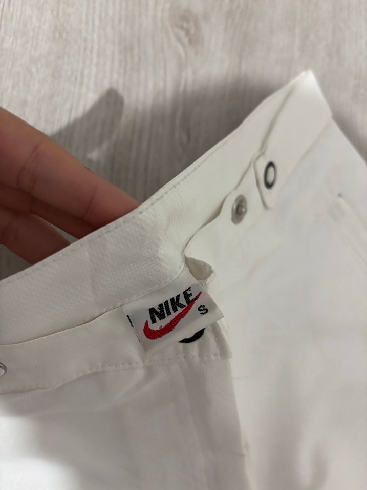 Kadın Beyaz Keten Midi Kumaş Pantolon - Görsel 3