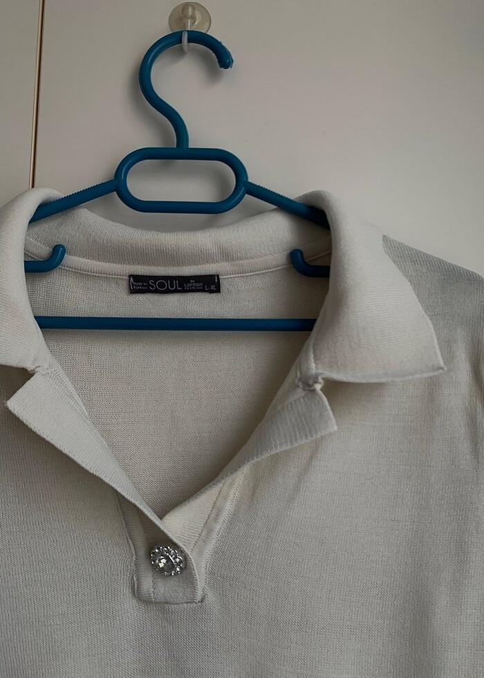 Krem bluz - Görsel 2