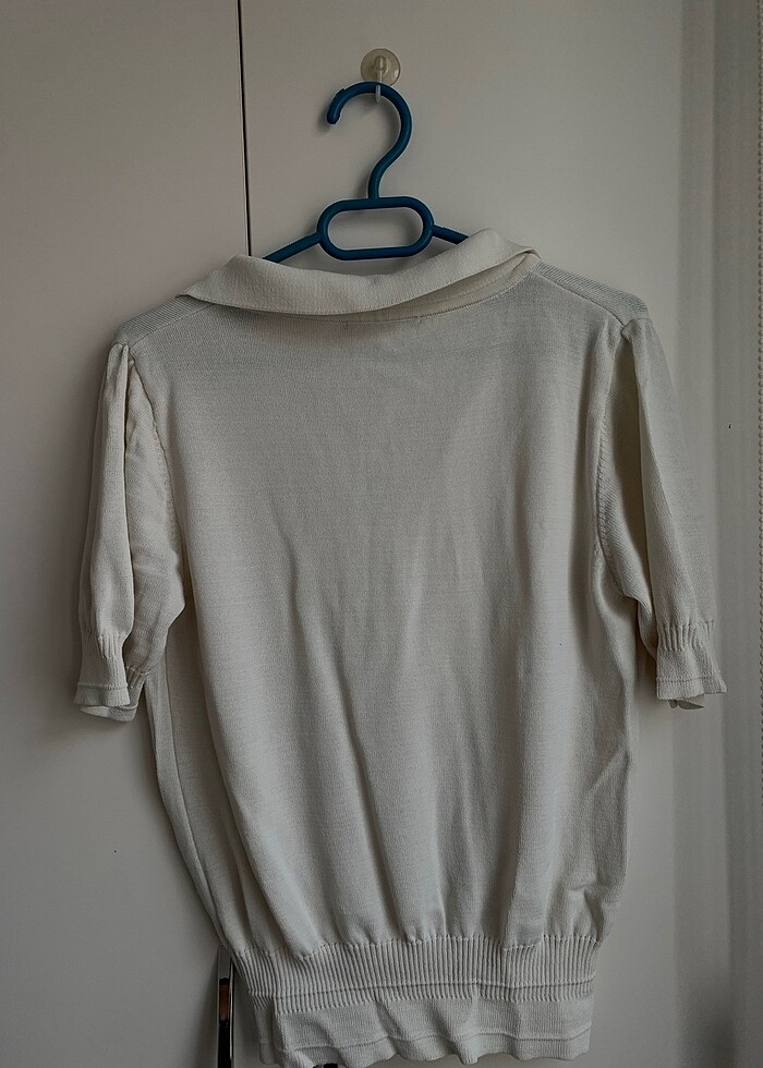 Krem bluz - Görsel 4