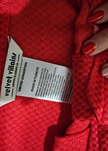 Kadın Kırmızı Streetwear Kumaş Pantolon - Görsel 2