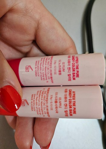 Missha A'pieu Candy Renkli Kırmızı Dudak Balmı - Görsel 4