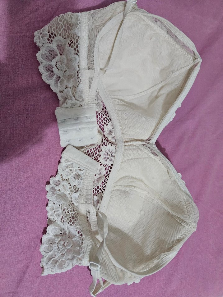 Nakışlı Bohem Beyaz Sütyen - Görsel 2
