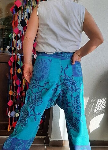 38 Beden çeşitli Renk BOHEM ŞALVAR KARGO PANTALON -SIFIR ETİKETLİ